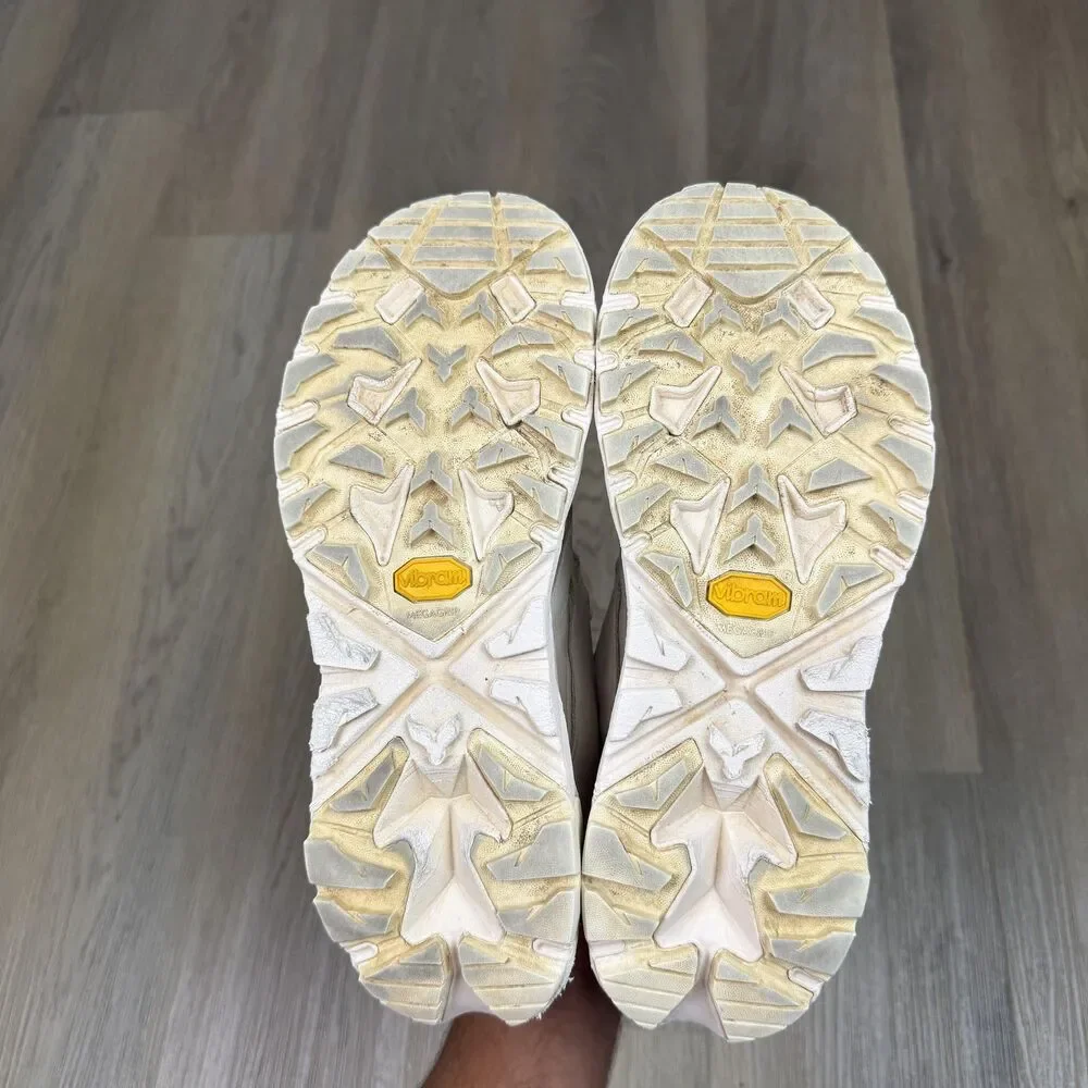 Hoka One One Anacapa Low GTX Shoes Womens Size 8.5 White Hiking 1130531 ESSN
